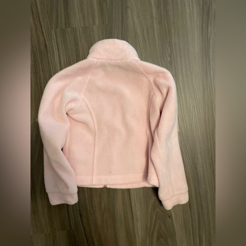 Columbia Pink Fleece Jacket girls size XXS 4/5 - Picture 2 of 6